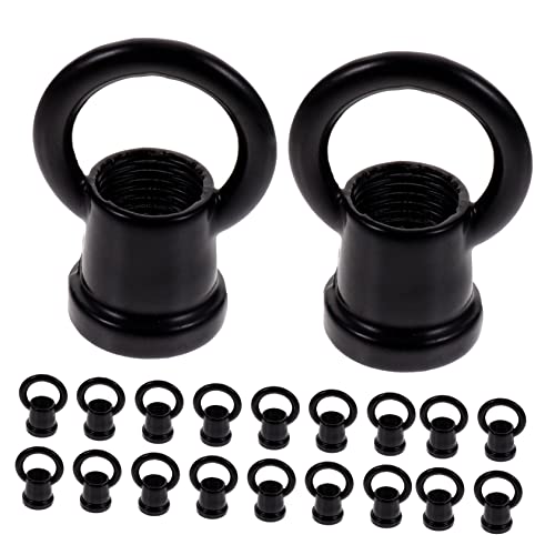 Alipis Ceiling Hooks Heavy Duty 20pcs Ring Shaped Eye Bolts Lamp Nut Ceiling Hook for Hanging Pendant Light Fixing