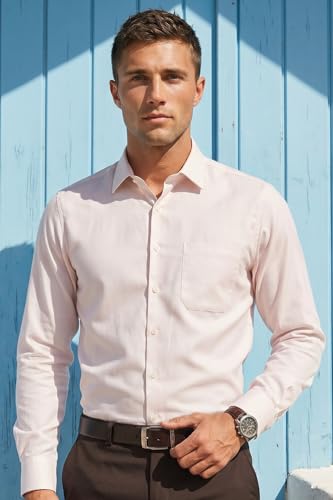 Image of Louis Philippe Men's Slim Fit Easy to Iron Everyday wear Premium Cotton Full Sleeve Solid Formal Shirt