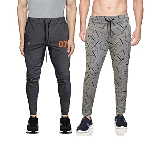 Image of AVOLT Men Slim Fit Lycra Blend Track Pants
