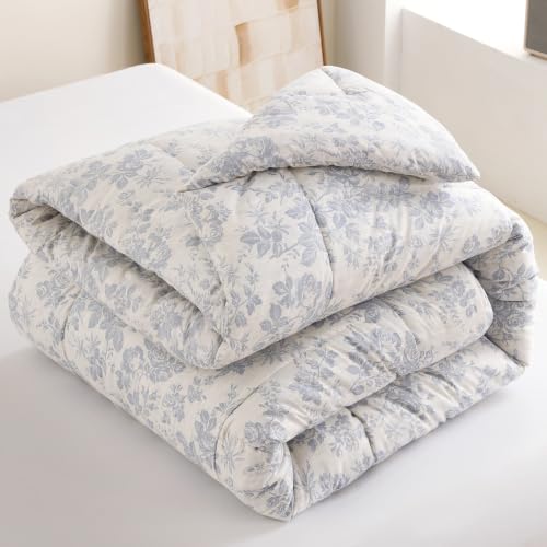 Image of Story@Home All Season Comforter King Size Bed 120 GSM, Sky Blue & White