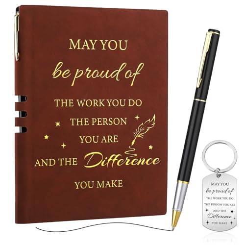 Candcamp Thank You Gift for Women Men Inspirational Journal Notebook and Pen Set Leaving Present Appreciation Gifts for Colleagues Teachers Friends Employees