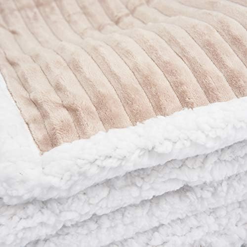 Vicuna Goods Sherpa throw (Camel). Soft and snuggly, cosy and warm sherpa blanket for sofa or bed. 125x150cm. Choice of 3 contemporary colours. A great gift for just about anyone