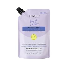 HASK Beyond Moisture Recovery Mask with Shea Butter & Banana Extract for Wavy, Curly, Coily & Kinky Hair, Softens, Moisturizes, Prevents Damage, Vegan, Sulfate-Free, Cruelty-Free 8 fl oz