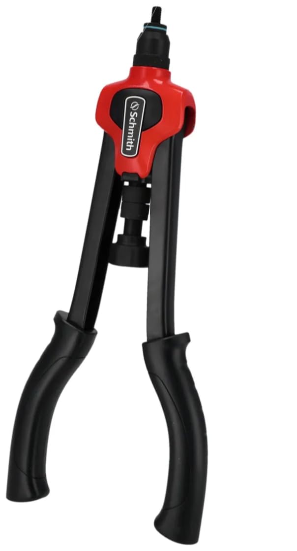 Pinze per rivetti - pinze a rivettatura a leva - per M3-M12, acciaio, alluminio e acciaio inox, manici ergonomici con rivestimento in gomma antiscivolo - 406 mm