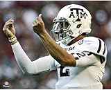 Johnny Manziel Texas A&M Unsigned Touchdown 'Money' Celebration Photograph - Original College Art and Prints