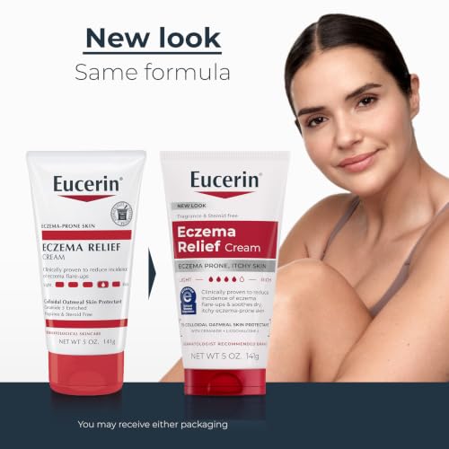 Eucerin Eczema Relief Body Cream with Colloidal Oatmeal, 5 OZ | Daily Eczema Cream, Soothes Eczema-Prone, Itchy Skin, Reduced Flare Ups, NEA Accepted, Fragrance Free, Steroid Free - image 2