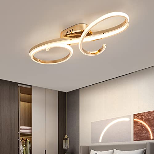 Plafond LED dimmable avec télécommande 60W noir pour salon