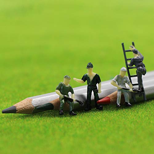 Evemodel P8710 Assorted Painted Figures Construction Worker Gauge H0 Pack Of 50-Toy Figure