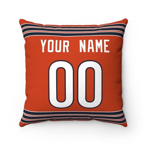 Image of ANTKING Chicago Throw Pillow Custom Any Name and Number Personalized Gift for Men Women Boys