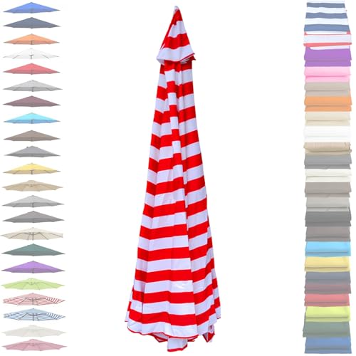 �T���P�u���z�K�[�f���p���\���P�z2.0m~3.50m + 6�A�[�� 8�A�[�� �W���A�}�[�P�b�g�e�[�u���A�o���R�j�[�p���\���p�ւ��L���m�s�[(Red stripes,3.0m 8 ribs)