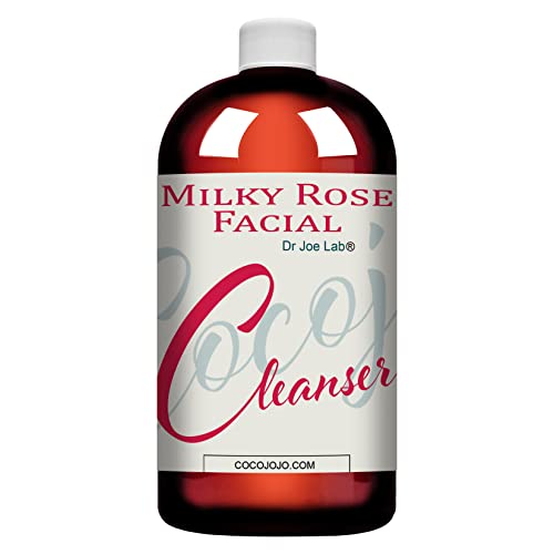 Milky Rose Foaming Facial Cleansing Gel - Hydrating, Daily Use Gentle Makeup Remover Face Body Wash Cleanser With Vitamin E Argan Glycerin Paraben & Sulfate-Free For All Skin Type - Packaging May Vary (32 Oz) #TOP6