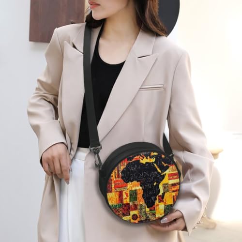 Image of Women Novelty Round Clock Shape Zippered Clock Purses for Women Tote Handbag Shoulder Bag, Gift for Mom Girlfriend
