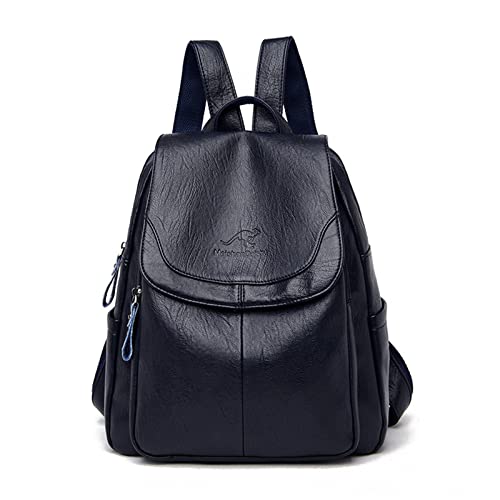 Bolsa Mochila para Mulher,Mochila Feminina Anti-roubo Moda Bolsa Couro Macio Modelo Vintage Versátil