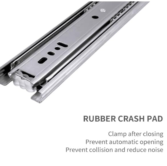 Image of Quba Drawer Channel | Regular Close Ball Bearing Telescopic Channel for Drawers (8 inch)