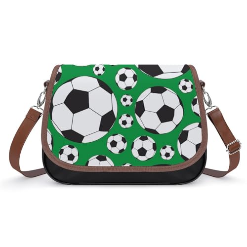 Sac bandoulière motif football pour femme idéal pour le sport et les sorties
