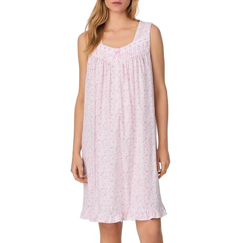 Image of Eileen West Sleepwear & Loungewear for Women - Jersey Knit Collection - 100% Cotton Sleeveless Lightweight Short Nightgown