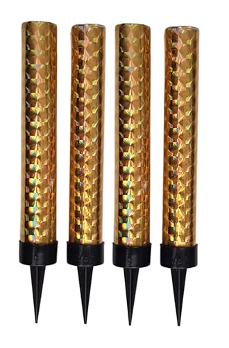 10cm Fountain Candles 4pk Gold & Silver Ideal for: Birthdays Weddings Anniversaries Restaurants and Special Celebrations (Gold)