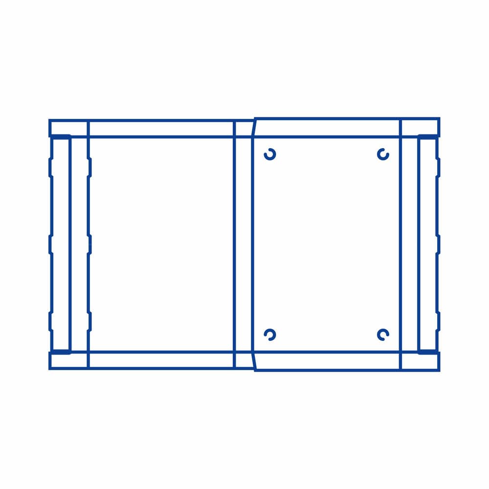 50 Pizzakarton aus Mikrowellpappe mit neutralem Motiv 60 x 40 x 5 cm
