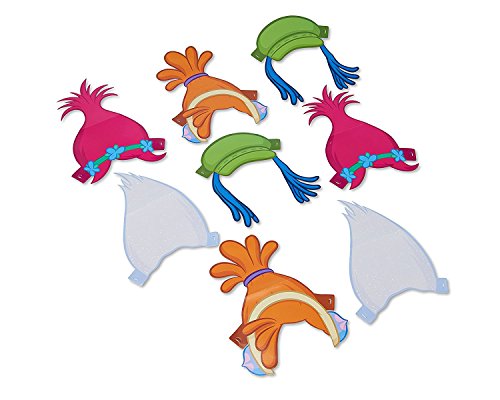 American Greetings Trolls Paper Headbands 8-Count
