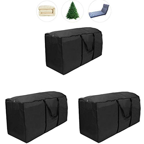 Pack 3 kerstboom opbergtas, grote rits kerstboom tas met 2 versterkte handgrepen voor kunstmatige kerstboom, kleding en… - Afbeelding 4