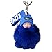 Aunye 8 cm flauschiger Pompon mit niedlichem Plüsch, schlafende Babypuppe, Schlüsselanhänger, Taschen, Charm-Anhänger (Q)