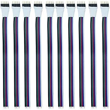 20-Pack 5-Pin RGBW LED Strip Connectors - Solderless Adapters For 12mm Wide 5050 LED Tape Lights - View #7