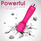 Powerful Women Wand Massager, 20 Vibration Modes Quiet Mini Waterproof Handheld Bullet Cordless for Neck Shoulder Back Body Massage Relax for Men Muscle Aches