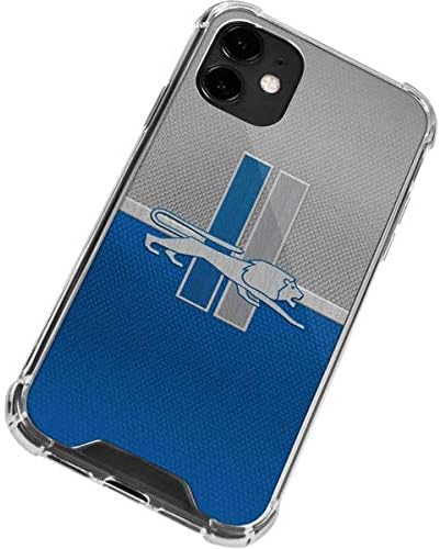 Skinit Clear Phone Case Compatible with iPhone 12 - Officially Licensed NFL Detroit Lions Vintage Design