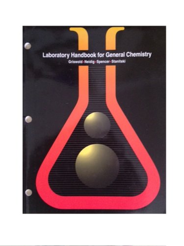 Laboratory Handbook for General Chemistry, Modular Laboratory Program in Chemistry