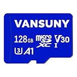 Vansuny 128GB Micro SD Card 128GB MicroSDXC Memory Card with A1 U3 Class10 V30 4K Video Recording TF Card, With SD Adapter