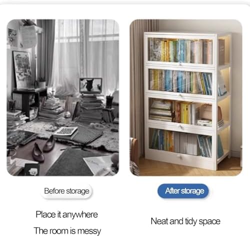 Transparent Display Cabinet, 3-Sided View Showcase for Living Room, Bedroom & Home Office, Modern Glass Storage Unit, Stylish Home Decor Solution