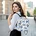 YETTASBIN Fashion Quilted Mini Backpack for Women & Girls - Blue Bow Lightweight Casual Travel Daypack, M(14L)