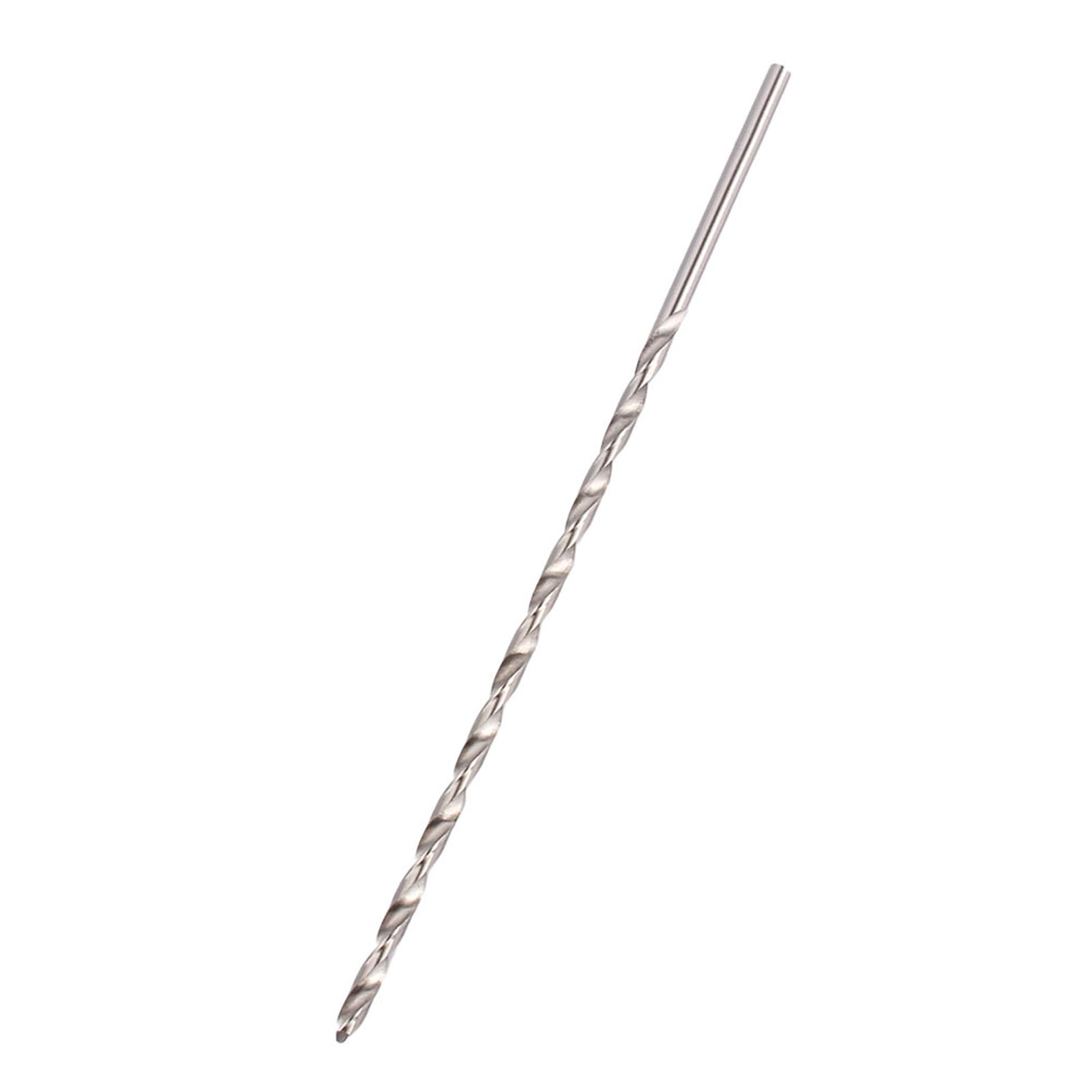 Punta da trapano in acciaio super rapido extra lunga da 4 mm per legno - Lunghezza 200 mm per foratura rapida