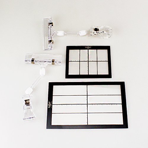 Melleco 2 Artists Viewfinder View Frame For Painting Sculpting Drawing Sketching Painter Tool Aid + 2 Holders Support Stand Clip #TOP1