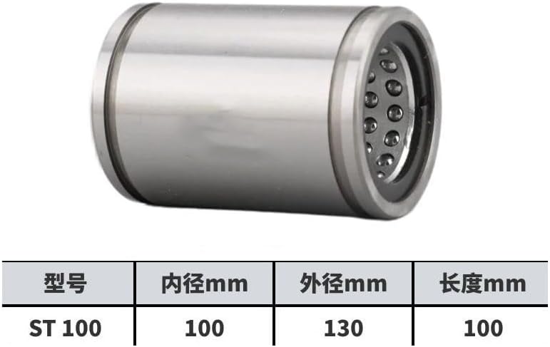 1pc Linear Motion Ball Bearing ST6/8/10/12/13/16/20/25/30/35/40/50/60/80/100 B Bushing Shaft(ST 100)
