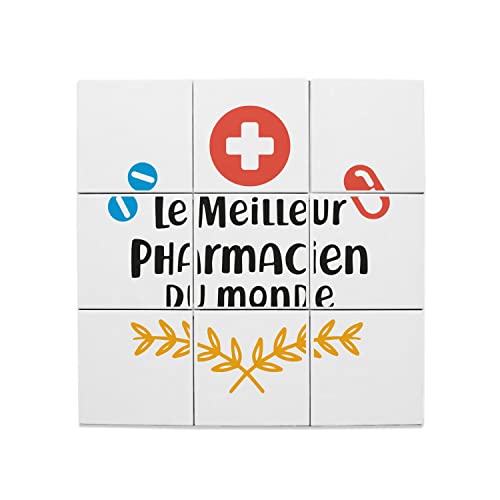 Carreaux céramique le meilleur pharmacien du monde idée cadeau officine