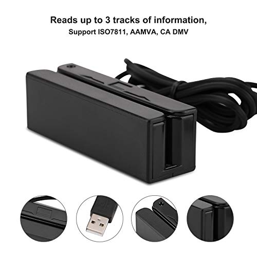 Msr90 Usb Swipe Magnetic Credit Card Reader 3 Tracks Mini Smart Card Reader Msr605 Msr606 Deftun #TOP1
