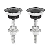 muge racing 2 PCS Quick Latch Hood Pins 1.25 inch Universal Aluminum Vehicle Hood Pins,License Plate...