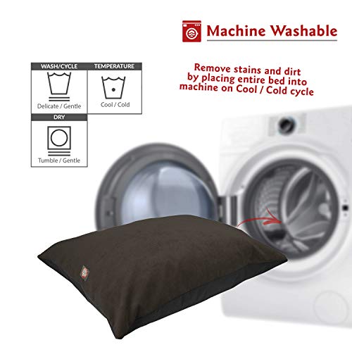 Image of Majestic Pet Rectangular Dog Bed Washable, Non Slip, Comfy Super Value Pillow Bed for Large Breed Dogs 46 x 35 Inch Villa Storm
