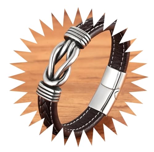 Bracelet en cuir pour homme fini les bijoux fragiles optez pour WBDWWTD
