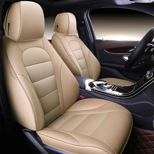 Housses de siège voiture beige contre l'usure des Mercedes Classe C