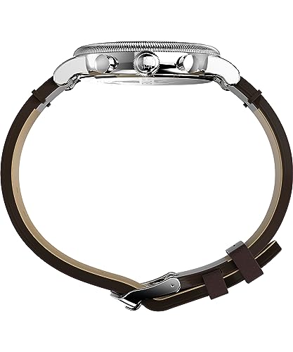 Image of Timex Waterbury 39mm Men's Analog Watch | Durable Stainless Steel Case | Day and Date Window | Durable Design | 100M Water Resistance