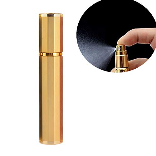 Preisvergleich Produktbild yinyinpu Leere Parfümflasche Parfümzerstäuber Zerstäuber Feinnebel Parfüm-Reiseflasche Reise-Flaschen Nachfüllbare Parfümflasche Perfekt für unterwegs Gold