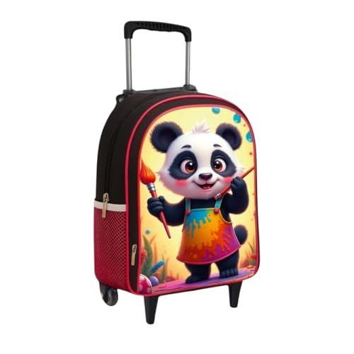 Mochila Infantil Escolar com Rodinhas Reforçadas Bolsa Menina Grande Escola e Passeio