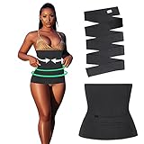 Waist Trainer For Women,Tik tok Quick Snatch Me Up Bandage Wrap,Adjustable Comfortable Back Brace, Women Slimming Tummy Wrap Belt 196inch 5M(black)