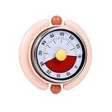 OTraki Visueller Timer 60 Minuten magnetisch mit Klingelton Rosa Uhr