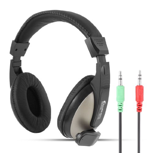 Ruilogod 3.5mm �R�l�N�^ ���E���h �X�|���W �C���[�p�b�h �C���z�� �w�b�h�z�� �}�C�N�t�� �u���b�N �V���o�[ �O���[(id:18 759 13 55b b40