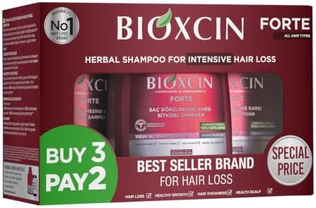 BIOXCIN FORTE HAIR LOSS SHAMPOO 3 PCS IN 1 BOX
