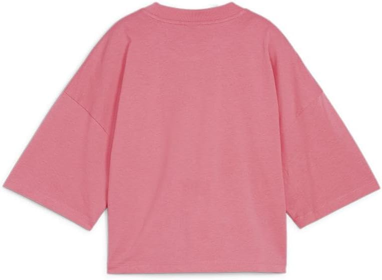 PUMA Womens Better Classics Oversized Crew Neck Short Sleeve Casual Tops Casual - White - Image 3