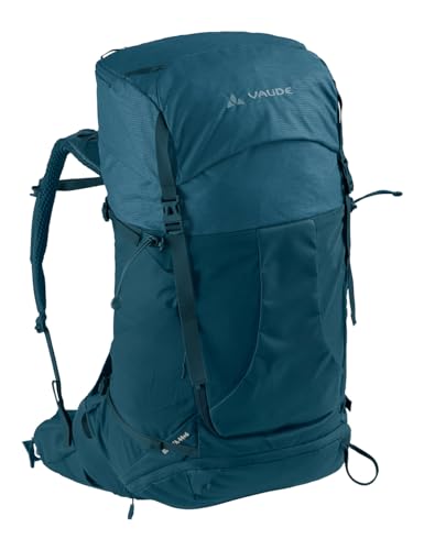 VAUDE Vandringsryggsäck Brenta 44+6l, vattenavvisande ryggsäck för kvinnor och män, bekväm vandringsryggsäck med integrerat...
